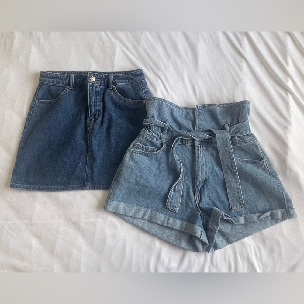Bundle! Forever 21 skirt and shorts size medium